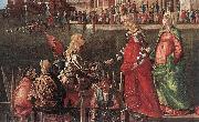 Vittore Carpaccio Meeting of the Betrothed Couple (detail) oil painting reproduction
